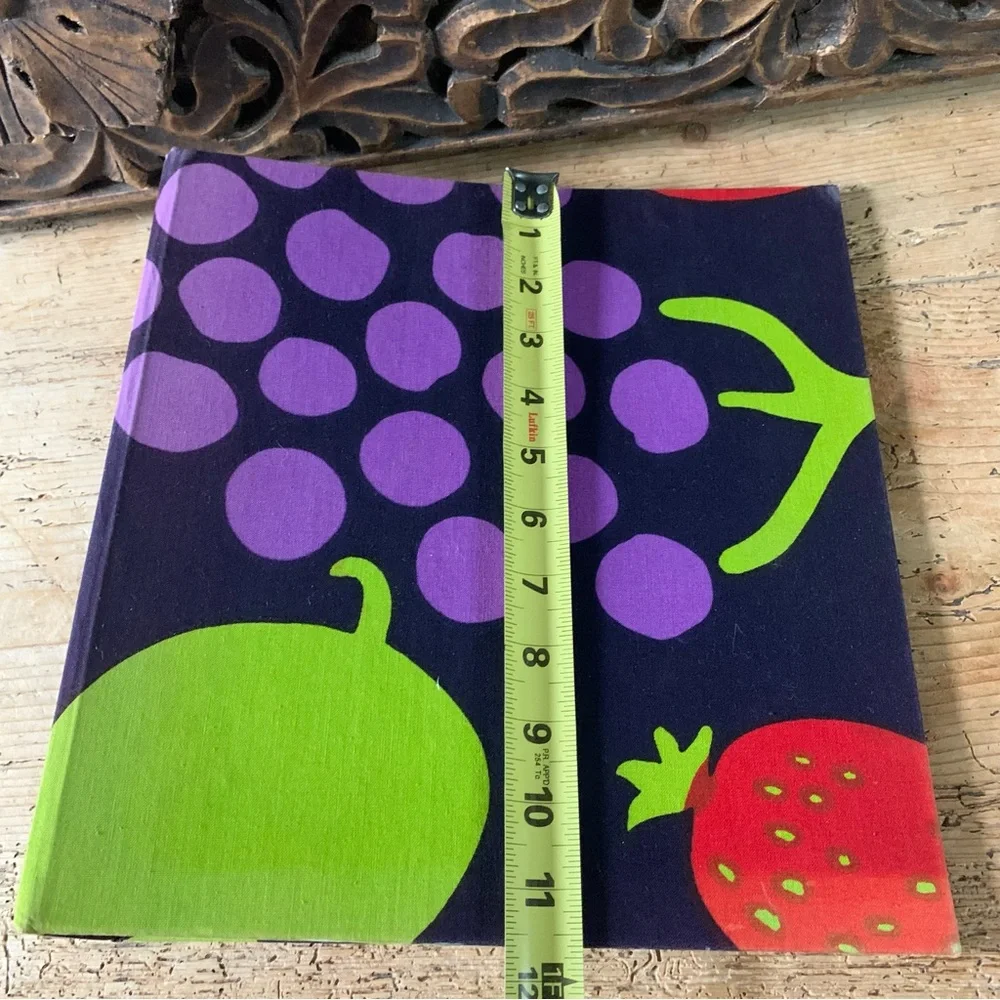 Rare Marimekko 3-Ring Three Inch Binder Tori Fruit Food Maija Isola Recipe Book